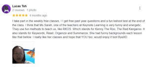 free class testimonial 1