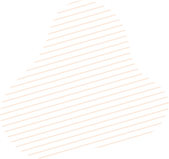 abstract orange striped shape design